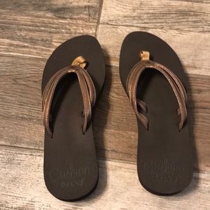 Brown reef sandals